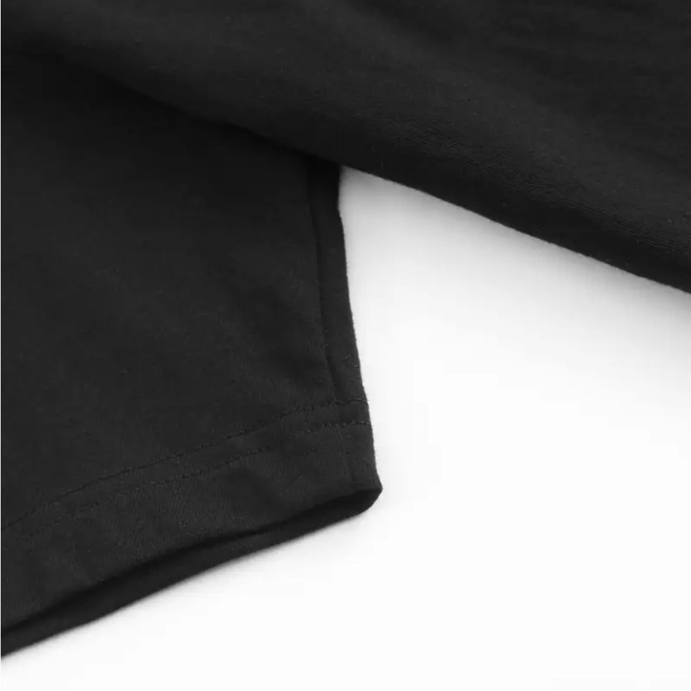 Let Them Gradient Script Graphic Tee - Black with Pink, Purple & Blue - Picture 4 of 5